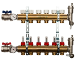 Коллекторы из латуни для тёплого пола