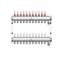 Коллектор нерж. Wester W902 1-3/4 в сборе с расходомерами на 11 выходов