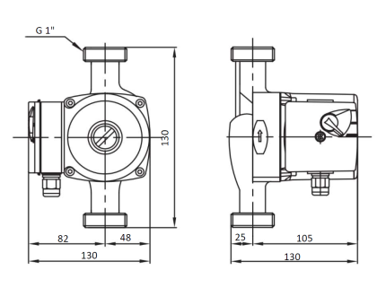 Циркуляционный насос Shinhoo BASIC 15-7S N 130 1x230V