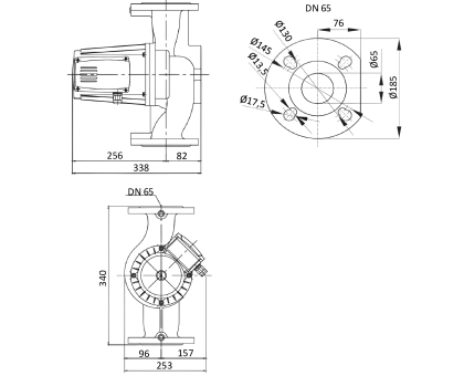 Циркуляционный насос Shinhoo BASIC PRO 65-8SF 3x380V