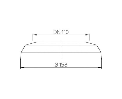 Декоративная розетка Hutterer & Lechner для унитаза, длина 35 мм, DN 110