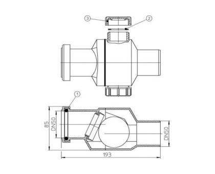 Обратный клапан Hutterer & Lechner, DN 50